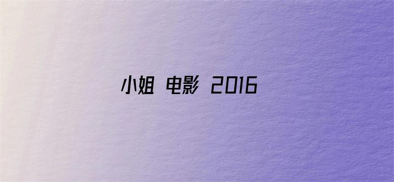 >小姐 电影 2016横幅海报图